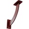 Ekena Millwork Bradford Steel Bracket, Hammered Bright Red 2"W x 9"D x 9"H BKTM02X09X09BRHRE - alternate 1